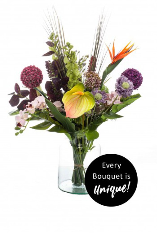 Boeket Exotic mix kunstbloemen Boeket Exotic mix kunstbloemen