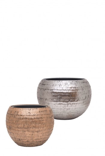 Baq Opus Hammered Globe Gold (met inzetbak) Baq Opus Hammered Globe Gold (met inzetbak)