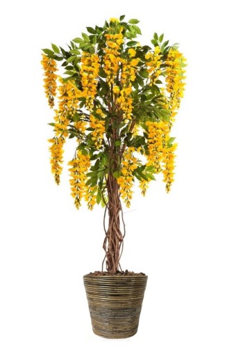 Kunstplant Wisteria geel Kunstplant Wisteria geel